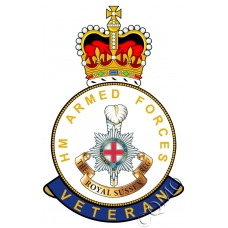 The Royal Sussex Regiment HM Armed Forces Veterans Sticker